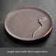 Luxury Hard Ebony Wooden Tea Tray Kung Fu Tea Serving Tray Table / Water Drain