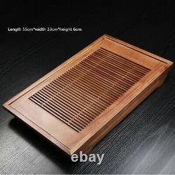 Luxury Hard Wooden Tea Tray Gongfu Tea Tray Serving Table Plate Water Storage