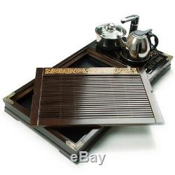Luxury tea tray solid wood tea table with induction cooker electrical kettle new