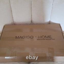MAGIGO Black Walnut Solid Wood Ottoman Classic Trays with Handles RP $340.00