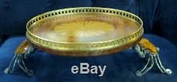 Maitland-Smith 8116-25 Regency Marquetry Crab Table Tray Tiger Penshell Inlay