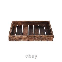 Mango Wooden Serving Tray for Coffee/Tea/Drinks for Home & Restaurant Set of 1