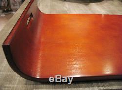 McComb Mid-Century Curved Bent Wood Serving Tray Unmarked VN