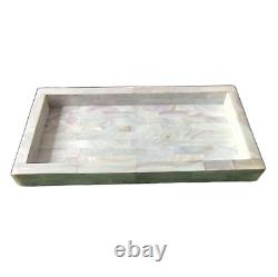 Mother of Pearl Inlay Serving Tray Antique Coffee Table Tray for Home Decor