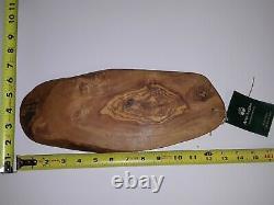 NEW Arte Legno Olive Wood Cheese Board Serving Tray Bread Made in Italy 13 x 6