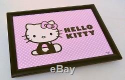 New Hello Kitty Polkadot Beanbag Padded Cushioned Lap Tray Over Bed Serving Tray