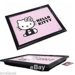 New Hello Kitty Polkadot Beanbag Padded Cushioned Lap Tray Over Bed Serving Tray