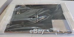 NIB WMF CLUB Oblong Black Wood Serving Tray with Stainless steel handles