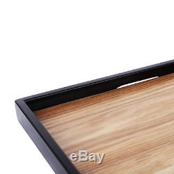Natural Chinese Style Wood Tea Tray Office Serving Teapot Teacup Trays with Handle