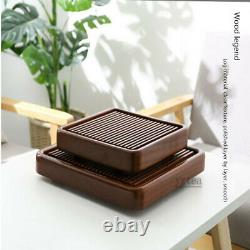 Natural Rosewood Solid Wood Gongfu Tea Tray Chinese Serving Table For 1-2 People