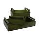 New Decor Therapy Green Distressed Wood Rectangle Serving Tray Home Decor