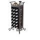 New Kitchen Dining Wine Rack With Removable Serving Tray Cart In Dark Bronze