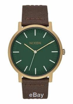 Nixon A1058-2852 Porter Leather 40 Men's Watch Brown 40mm Stainless Steel