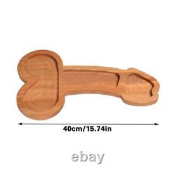 Novelty Penis Aperitif Board Wood Bar Cheese Charcuterie Food Serving Tray Party