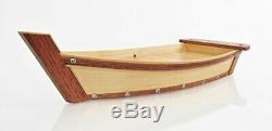 Old Modern Handicrafts Q059 Wooden Sushi Boat Serving Tray Small