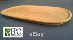 Oval Beech Wood Serving Tray Food Fruits Cheese Dish Platter Plate