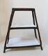 POTTERY BARN Branch Tiered Serving Stand 16.5 l x 8 d x 18 h with 2 platters