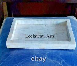 Personalized Mother Of Pearl Inlay Tray Decorative Serving Tray Beautifully Craf