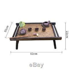 Portable Bamboo&Wood Foldable Breakfast Table Laptop Desk Bed Serving Tray Table