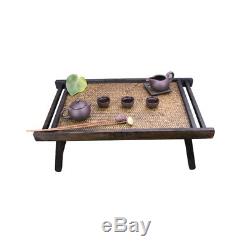 Portable Bamboo&Wood Foldable Breakfast Table Laptop Desk Bed Serving Tray Table
