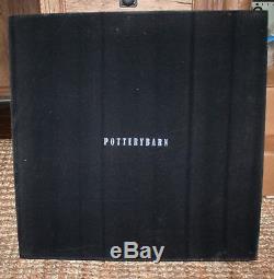Pottery Barn Wood Framed Textile Tray Large