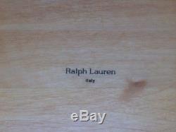 Ralph Lauren Home Large Vintage Hardwood Wood Butler Serving Tray Blonde 22 x 14
