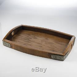 Reclaimed Serving Tray from Old Barrels Stave