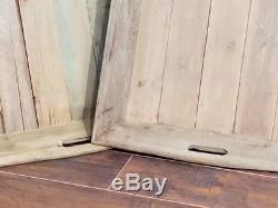 Reclaimed Wood Serving Trays (Set of 3) Square Indoor Tabletop Decor Platter