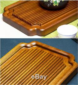 Rosewood tea tray solid wood tea table water draining serving tray rectangle new