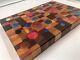 Rustic Meets Modern End Grain Exotic Wood Cutting Board Charcuterie Serving Tray