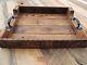 Rustic Wood Ottoman Table Serving Tray -XTRA LARGE 24X30