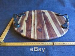 Rustic bread cheese meat board platter tray serving wood steampunk pizza boho