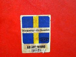 SET of 3 AB ARY NYBRO SWEDEN SERVING MODERNIST TEAK WOOD TRAYS