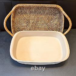 Serving Tray/Baking Dish Set Pampered Chef Woven Selections Basket Lasagna Pan