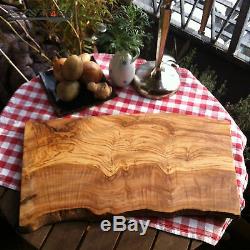 Serving Tray Plate Chopping Board Cutting Olive Wood 40cm