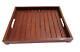 Serving Tray Wooden Brown Stackable Food Platters Rectangular Handmade Tray Gift