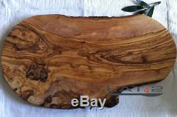 Serving Tray from Olive Wood Cutting Board Breakfast Approx. 50 CM Long