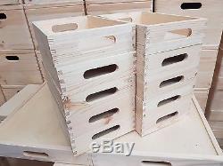 Set 10 Small Wooden Serving Tray 30cmx20cmx6.3cm Decoupage
