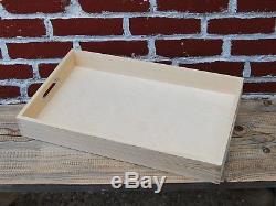 Set from 1 to 10 Wooden Serving Large Tray 50 cm x 30 cm x 6 cm