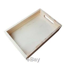 Set from 1 to 10 Wooden Serving Small Tray 30 cm x 20 cm x 6.5 cm
