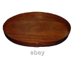 Shaker Serving Tray #07 with Cherry Band and Cherry Bottom, Lacquer Finish
