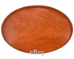 Shaker Serving Tray #12 with Cherry Band and Cherry Bottom, Lacquer Finish