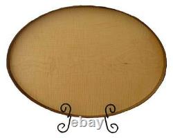 Shaker Serving Tray #12 with Walnut Band and Flame Maple Bottom, Lacquer Finish