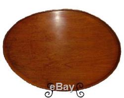 Shaker Serving Tray #13 with Cherry Band and Cherry Bottom, Lacquer Finish