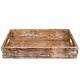 Solid wood Reclaimed Rustic 18 inch farmhouse decorative serving tray distressed