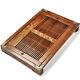 Solid wood tea tray chinese character tea table Charcoal tea board iron drawer