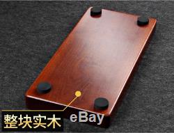 Solid wood tea tray drainage tea table Chinese wood tea boat for tea set L41cm