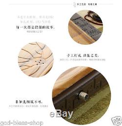 Solid wood tea tray ebony+camphor wood tea table L66cmW39cmH5.3cm good quality