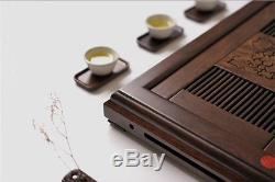 Solid wood tea tray ebony wood tea table for tea house office tea party 7.5kg