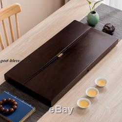 Solid wood tea tray rosewood whole wood tea table water draining tea boat large